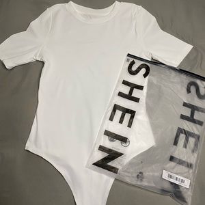 SHEIN short sleeve bodysuit